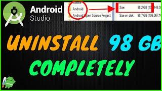 how to fully uninstall android studio windows 10 | Android studio tutorial 2020