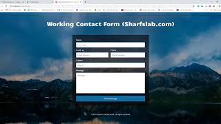 How to make Working HTML PHP Contact Form