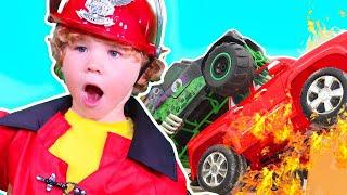 Videos for Kids about Power Wheels | Fire Trucks | Monster Trucks