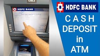 How To Drposit Cash in HDFC ATM | Deposit Cash in ATM Machine | ATM मशीन में कैश कैसे ज़मा करवाएँ ?