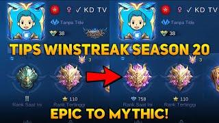 CARA WINSTREAK PUSH RANKED SEASON 20 | Mobile Legends