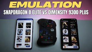 Snapdragon 8 Elite vs Dimensity 9300 Plus Emulation comparison I Gaming test I AetherSX2 I Dolphin