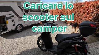 modifica Piaggio Liberty per portamoto camper Adria Matrix