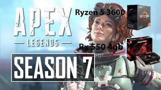 Apex Legends Season 7 RX 550 Benchmark Medium Settings 720p