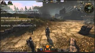 Neverwinter howto set custom FOV   Field of View value in game