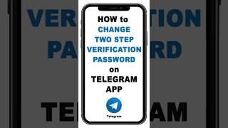 #change #twostepverification #password #telegram #shorts