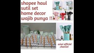 SHOPEE HAUL SET SUTIL || HOME DECOR SHOPEE 12.12 Birthday sale - Miss Wiwi 