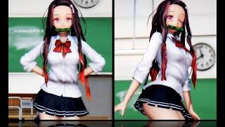 【MMD-4K】禰豆子的教室熱身操(短版本) - Nezuko's Party Troll Dance(Short ver)【鬼滅之刃 Kimetsu no Yaiba】