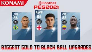 PES 2021 BIGGEST GOLD TO BLACK BALL UPGRADES [PREDICTION] - PES IS SAVAGE