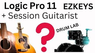 Logic Pro 11 + EZ  KEYS SESSION GUITARIST STRUMMED ACOUSTIC NI Drum Lab MIDI Remap | Chord Track Tip