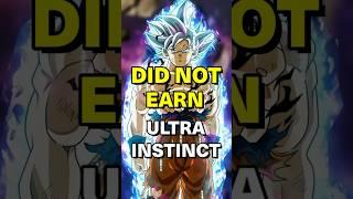 Goku DID NOT earn Ultra Instinct?! | Dragon Ball Super #shorts