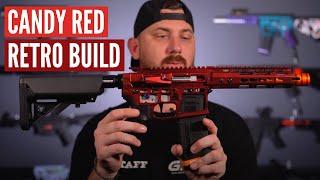 Garner Reviews - Full Custom Candy Red RetroArms Gel Blaster AEG (INSANE) 