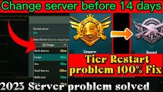 Server Change Tier Restart problem fix