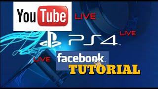 How to livestream ps4 games on facebook page   w-out captured card,no obs ,
