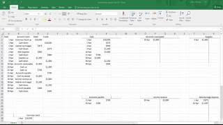 How To Make General Ledger Accounts In Excel (T-Accounts)