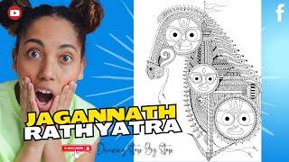 Jagannath Rath Yatra Drawing | Rath Yatra Drawing Esy | How To Draw Rath Yatra Drawing Step By Step