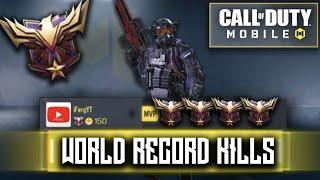 WORLD RECORD KILLS in LEGENDARY RANKED COD Mobile! (insane #1 player game) Call Of Duty: Mobile