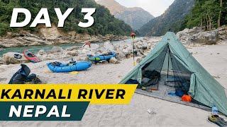 Packraftexpedition Karnali River Nepal - Tag 3 - Auf den Spuren eines Tigers 