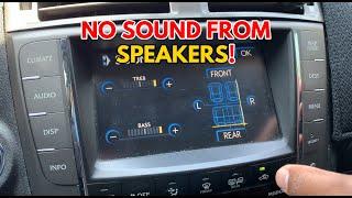 Lexus No Sound From Speakers | Lexus No Audio Sound Pt. 1 (Troubleshoot Audio Issue - Lexus IS250)