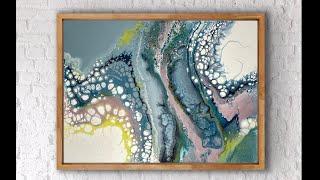 Exciting Pearl Cell Dutch Pour Combo Abstract Acrylic Pour Tutorial | Fluid Art Therapy