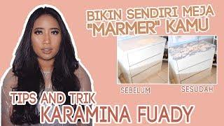 CARA MURAH MERIAH BIKIN MEJA MARMER SENDIRI ALA KARAMINA FUADY (DO IT YOUR SELF) - Miss Lulu ID