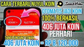 CARA CEPAT NUYUL SNACK VIDEO VERSI BARU 2024 OTOMATIS JADI KOIN