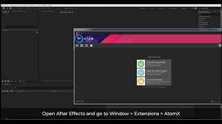 1000 Transitions for After Effects - Installing AtomX extension