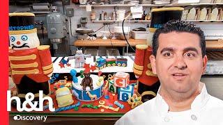 Enorme pastel de juguetes para un doble cumpleaños | Cake Boss | Discovery H&H