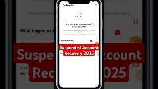 You submitted an appeal problem solved Instagram 2025 #suspended