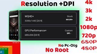 how to lower the resolution - more performance no root