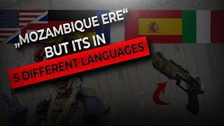 "Mozambique 'ere" but in 5 DIFFERENT LANGUAGES (S2 buff special)