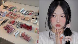 [월간신상/24년 4월] 여름 탄탄 베이스에 오렌지템 찾아 헤메는 메이크업 | Orange Coral Make-up  | 유분 잡는 선스틱, 디올 맥시마이저, 웨메 립팔레트