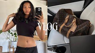 VLOG | pre-workout routine, errands w/ my parents, & antique shopping!