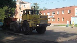 Трактор Кировец К-701. Звук ЯМЗ-240.