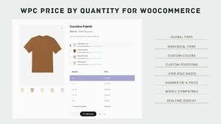 WPC Price By Quantity for WooCommerce - Brand Release