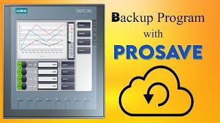 Backup Program from SIEMENS HMI Panels with ProSave