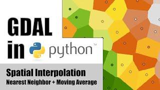 Spatial Interpolation with GDAL in Python #1: Nearest Neighbor and Moving Average
