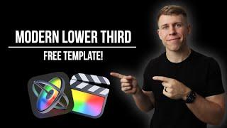 How to Make This Modern Lower Third in Apple Motion | Free Template!