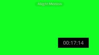 Sponge timer effect green screen