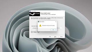 Fix Steam Installation Error Destination Folder Must Be Empty
