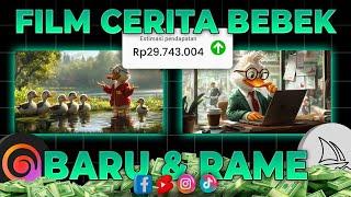 Bikin FILM CERITA BEBEK AI Dapet View JUTAAN DI YOUTUBE! Cara Dapat Uang dari Youtube 2024 Terbaru