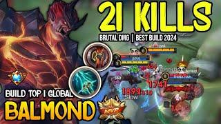 OP BUILD | BALMOND BEST BUILD 2024 | BUILD TOP 1 GLOBAL BALMOND GAMEPLAY | MOBILE LEGENDS