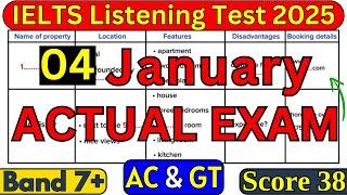 IELTS LISTENING TEST 4 JANUARY 2025 WITH ANSWERS | IELTS LISTENING | IDP & BC