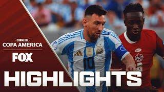 Argentina vs. Canada Highlights | 2024 Copa América | Semifinals