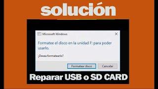 como recuperar datos sin formatear cuando tu usb o sdcard te pide dar FORMATO