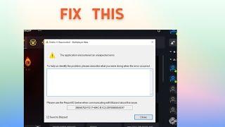 How to Fix "The application encountered an unexpected error" in Overwatch 2