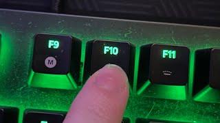 Pressing F10 on my keyboard