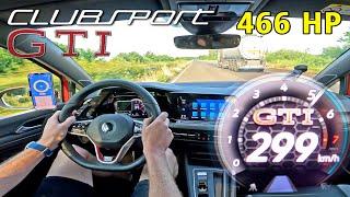 466HP VW Golf GTI Clubsport MK8 is SUPER FAST! on the UNLIMITED AUTOBAHN