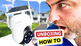 How To Install AOSU Security Cameras Wireless Outdoor | AOSU SolarCam D1 Kit