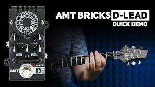 AMT Bricks D-Lead (Diezel Emulates) tube preamp DEMO (no talking)